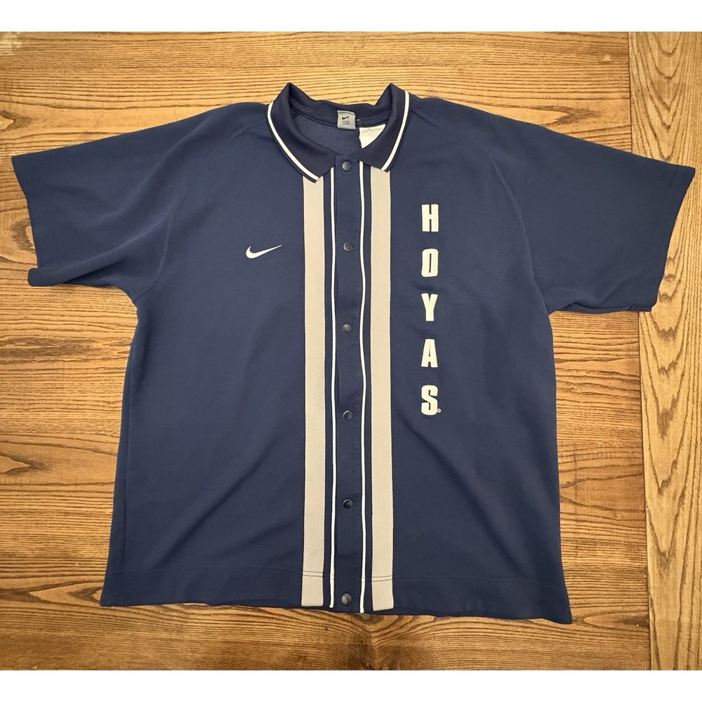 Vintage 90s Nike Team Men's 2XL Georgetown University Basketball Warmup Jersey‎